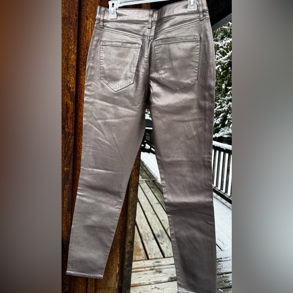 Rose Gold Metalic pants by Express NWT - Picture 6 of 9